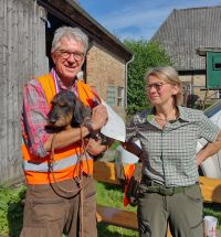 Michael mit Jette, 92 Pkt., 1.Pr. Suchensieger